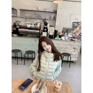 秋冬 气质90白鸭绒压胶轻薄羽绒服外套女短款 若语定制 1u系奶芙包