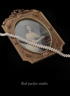 红口袋 复古手作编织珍珠项链短款颈链choker多层优雅锁骨链新款