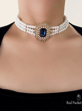 法式轻奢宫廷风珍珠项链