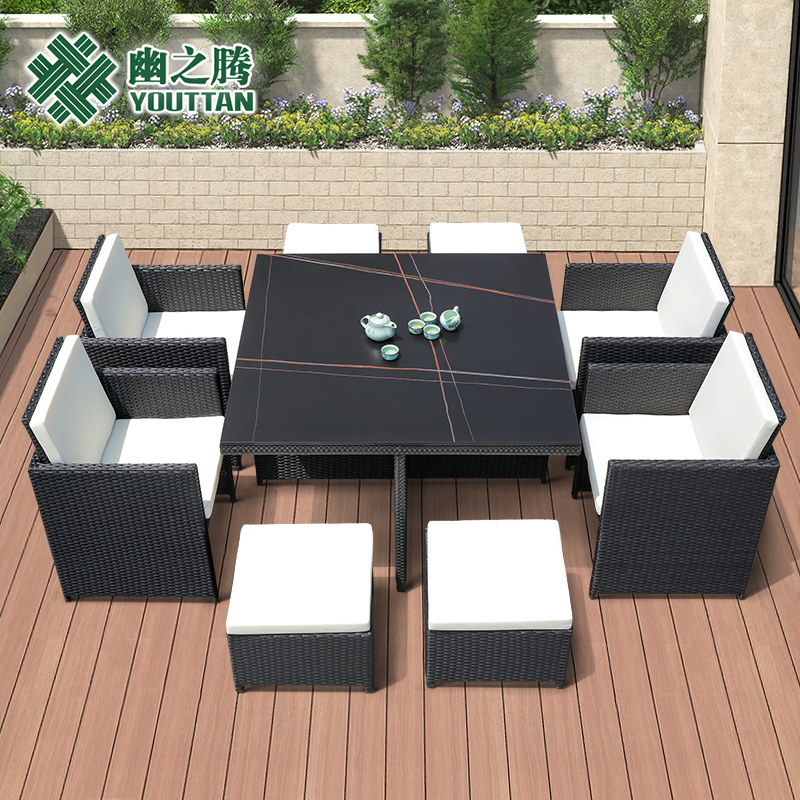 藤椅户外桌椅组合室外阳台别墅庭院休闲沙发露台花园防水防晒藤编