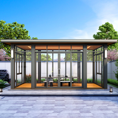 铝合金茶室阳光房铝艺凉亭