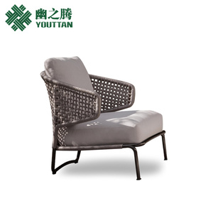幽之腾 北欧户外藤编样板房家具藤艺沙发单人三人现代花园沙发椅
