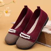 老北京布鞋 女单鞋 平底透气妈妈鞋 春夏新款 舒适浅口轻便懒人工作鞋