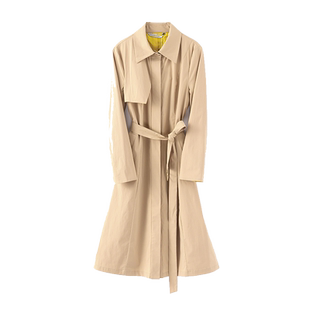 NOWSHOW朗香卡其色袖口撞色连衣裙201070
