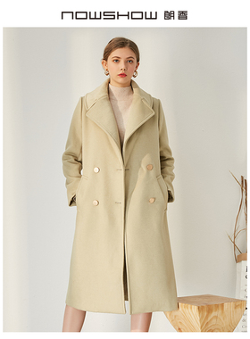 NOWSHOW朗香女外套冬装新品毛呢大衣84071