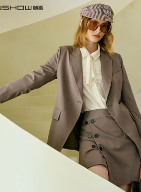 NOWSHOW朗香灰色西装套装213103