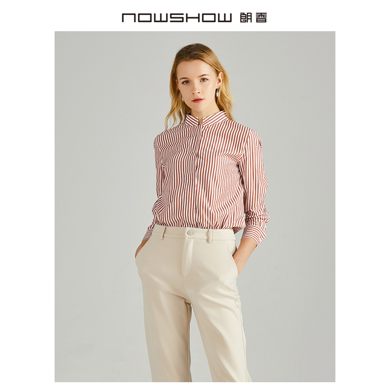 nowshow朗香秋季新款条纹衬衫