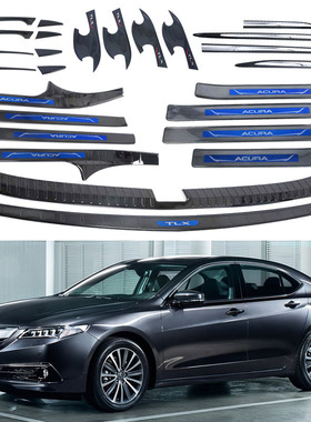 适用于14-16款讴歌Acura TLX 拉手门碗门槛条后护板尾翼等外饰