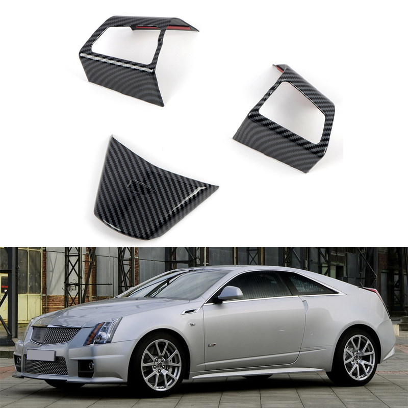 适用于08-13款凯迪拉克CTS 方向盘按键U型亮片内饰配件改装