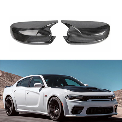 道奇战马牛角后视镜盖