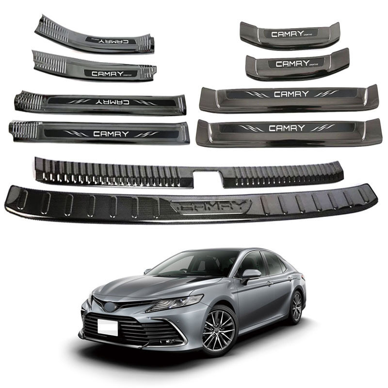 适用于18-22款丰田凯美瑞Camry后护板内外门槛条车门脚踏板不锈钢