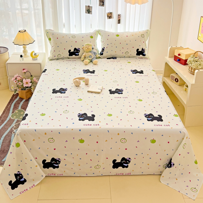 儿童卡通纯棉床单全棉被单可爱