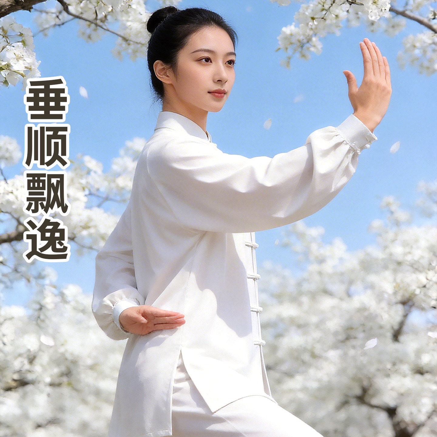 追风英雄夏季太极服女2026新款日常可穿白色太极拳八段锦练功服男