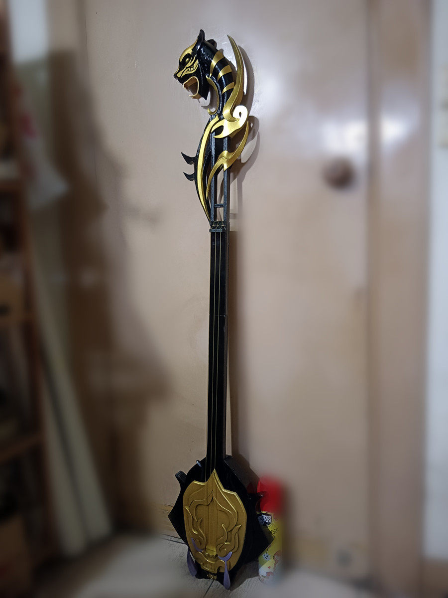漫萌｜王者的荣耀杨玉环虎年心曲cos道具虎头琴武器装备