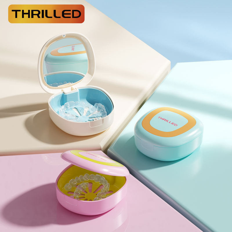 THRILLED便携牙套盒带镜防尘