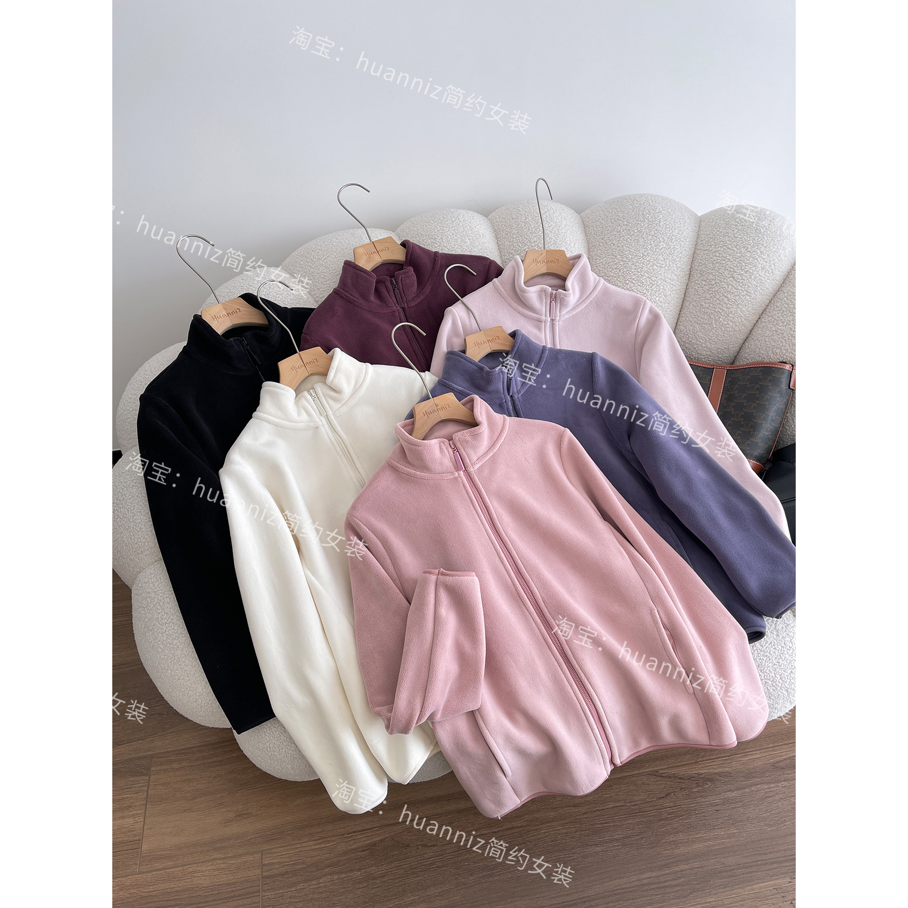 保暖穿搭超厚泰迪绒立领卫衣