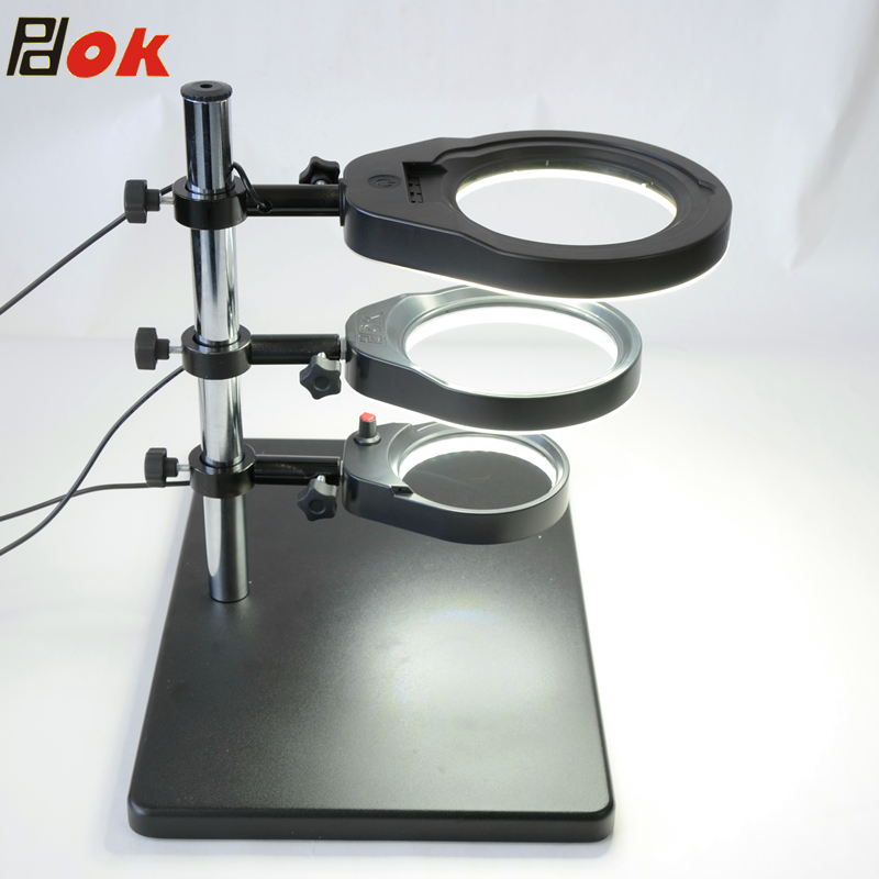 PDOK环形LED光源单筒显微镜视觉光源多角度万向LED光源大面积照明