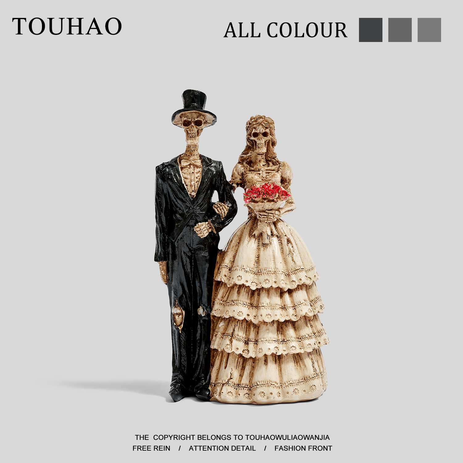 头号家“无聊玩个很新的东西”暗黑系万圣风桌面摆件工位装饰品