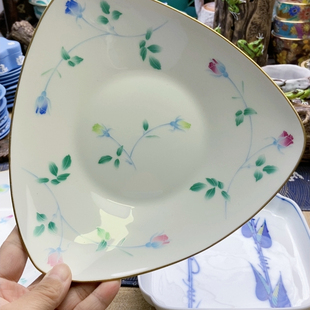 香兰社玫瑰花餐盘 大漏