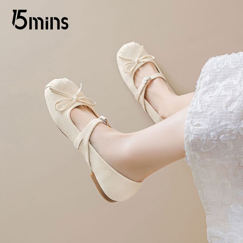 15mins巨好看玛丽珍鞋女2025新款