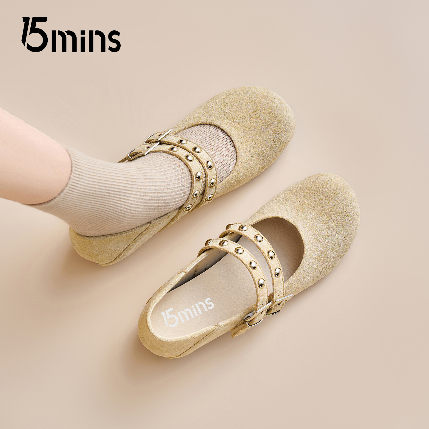 15mins韩版复古玛丽珍女2025