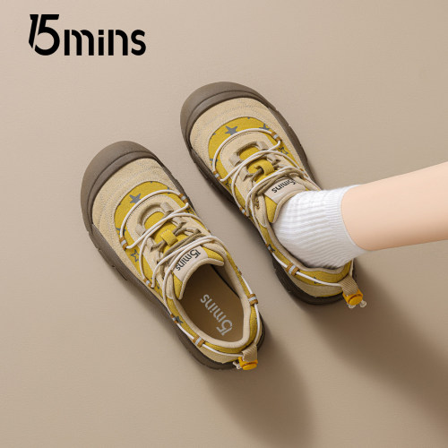 15mins厚底老爹鞋女轻量百搭