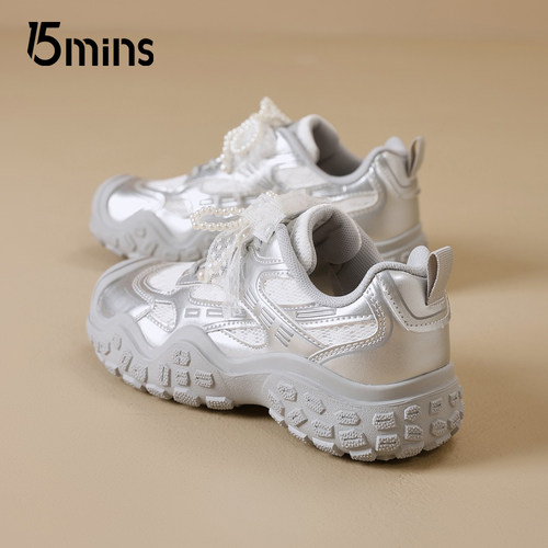15mins厚底德训鞋芭蕾风运动鞋