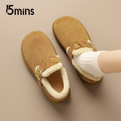 15mins全包加绒勃肯鞋女2025