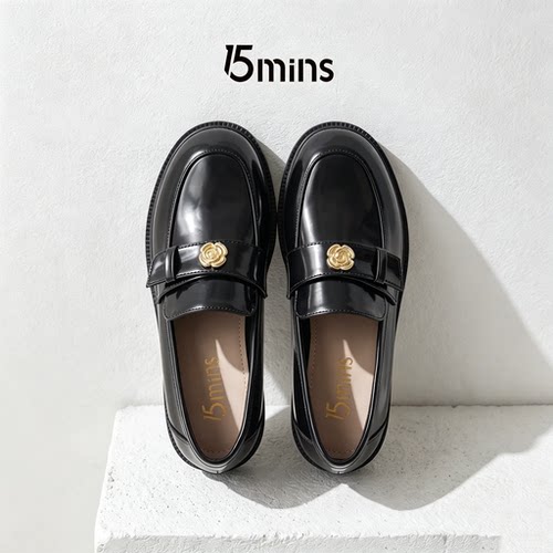 15mins官方旗舰店金属装饰女鞋