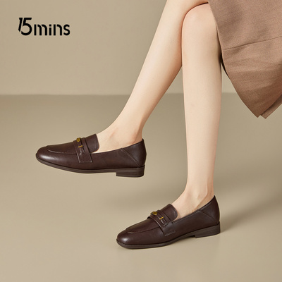 15mins两穿学院风JK鞋女深口单鞋