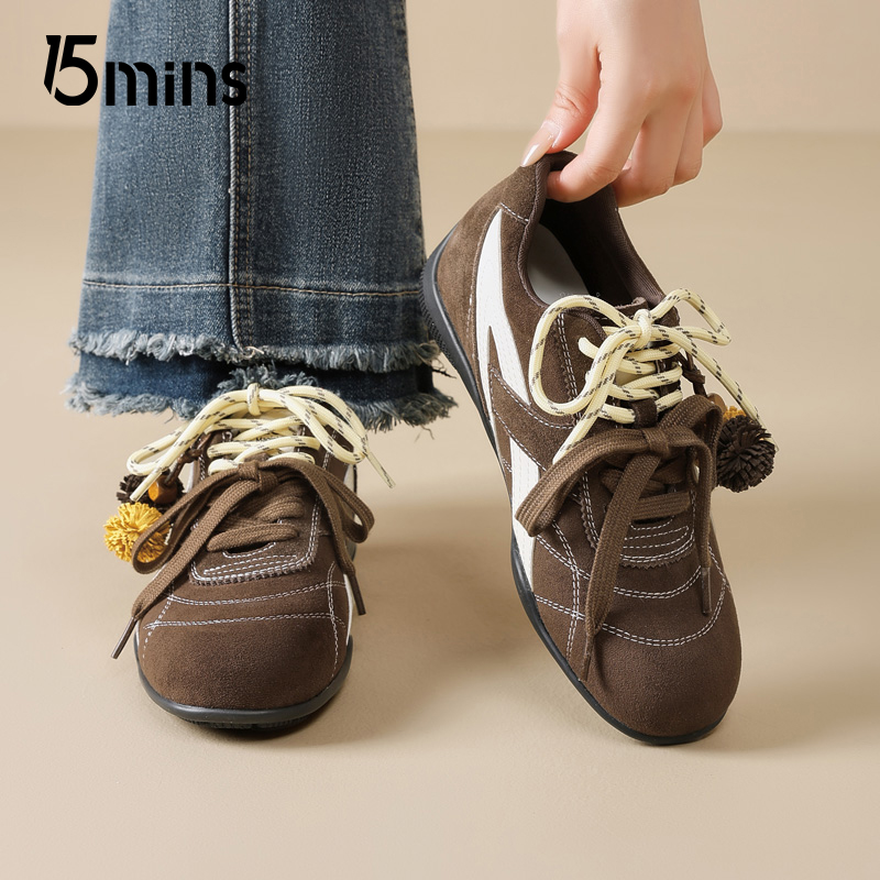 15mins复古休闲德训鞋百搭松果鞋