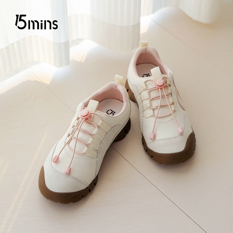 15mins厚底老爹鞋女春季2025年