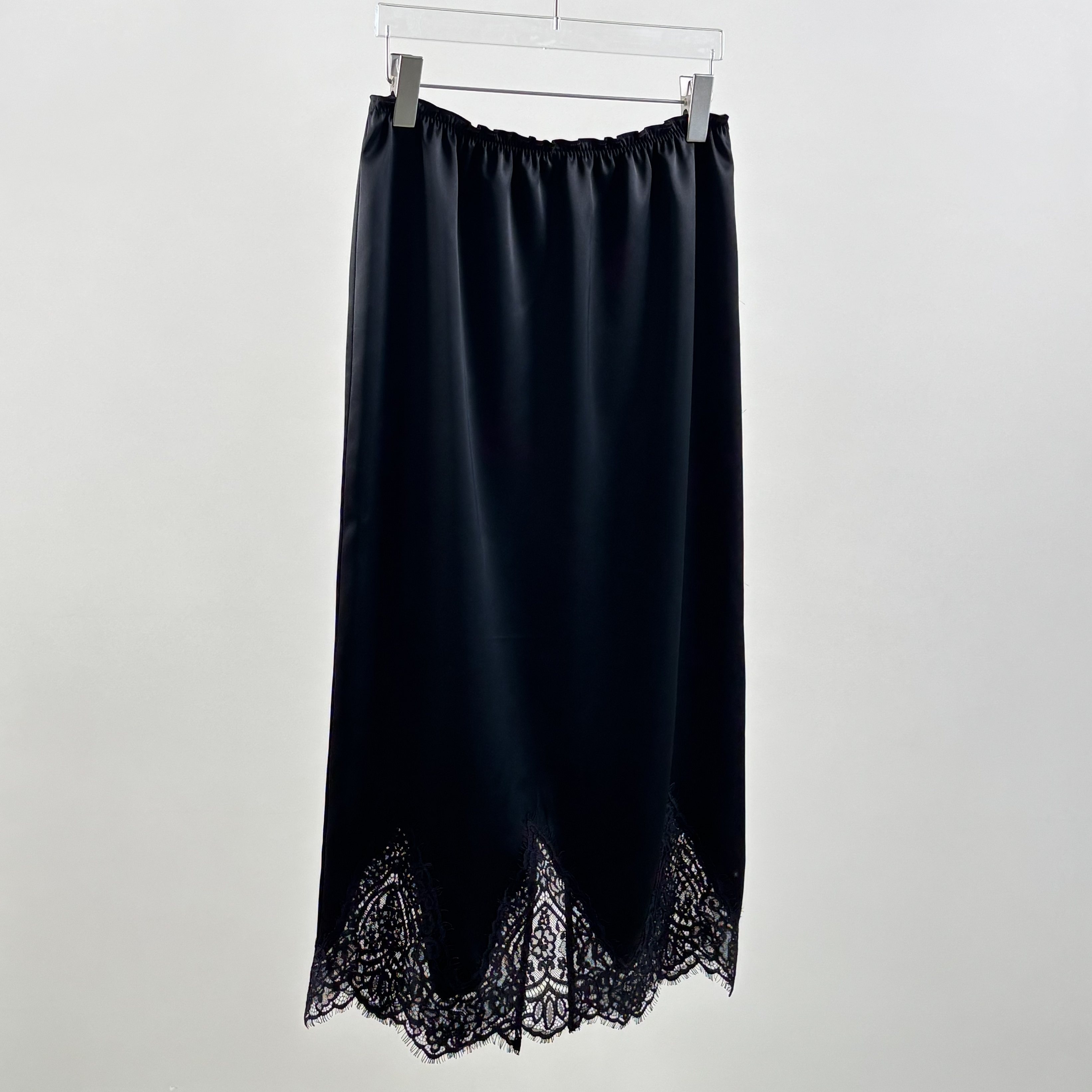 SHEDO三醋酸蕾丝拼接半身裙