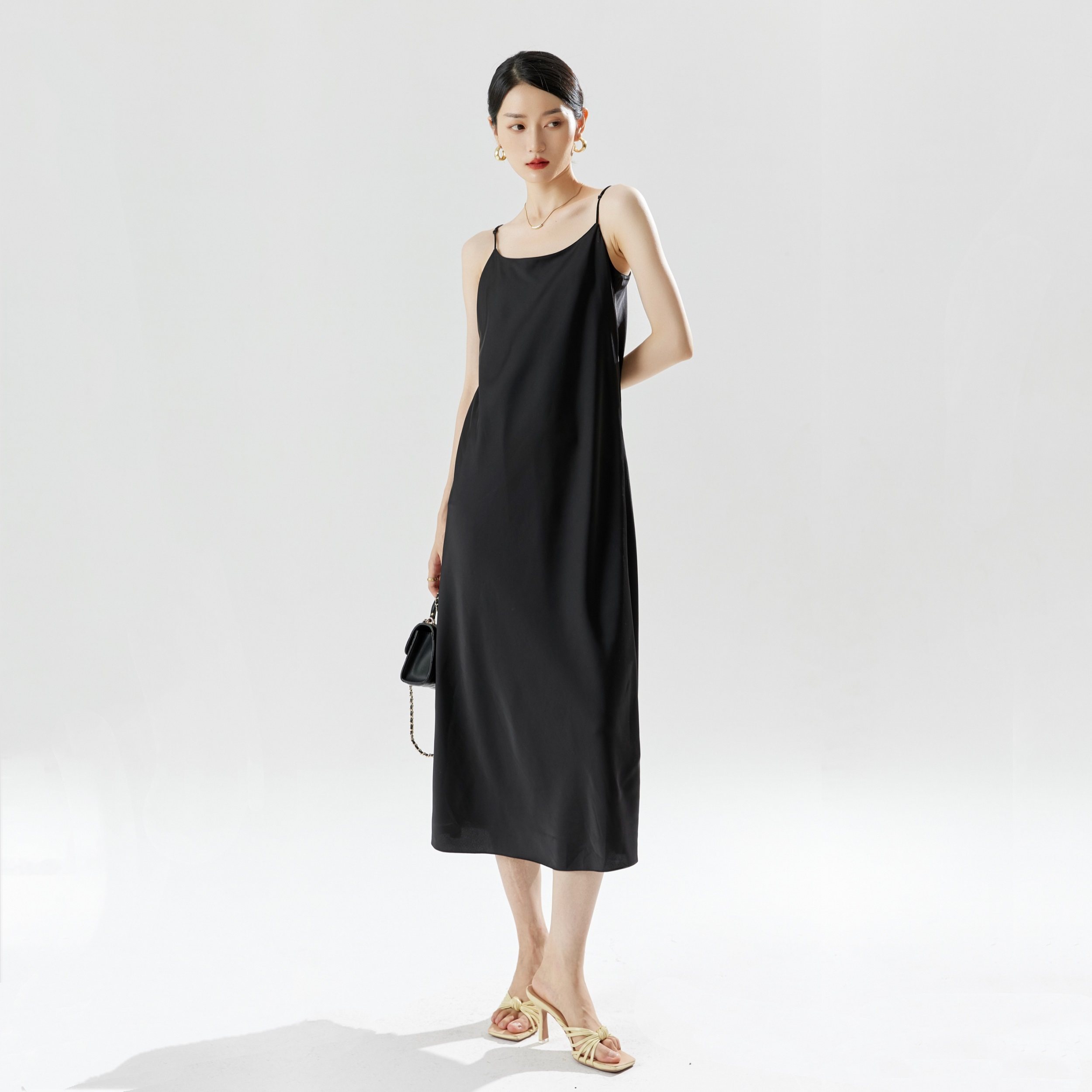 shedo巨显瘦日本醋酸极简缎面