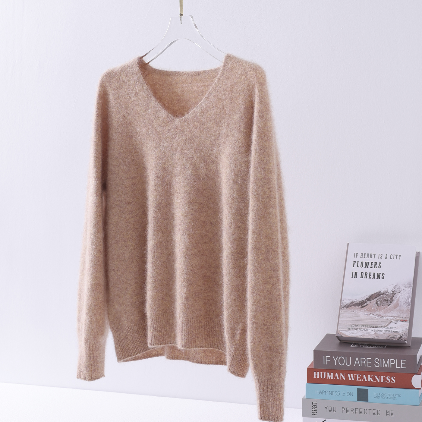 巨好看！无缝一体拉绒羊绒羊毛衫