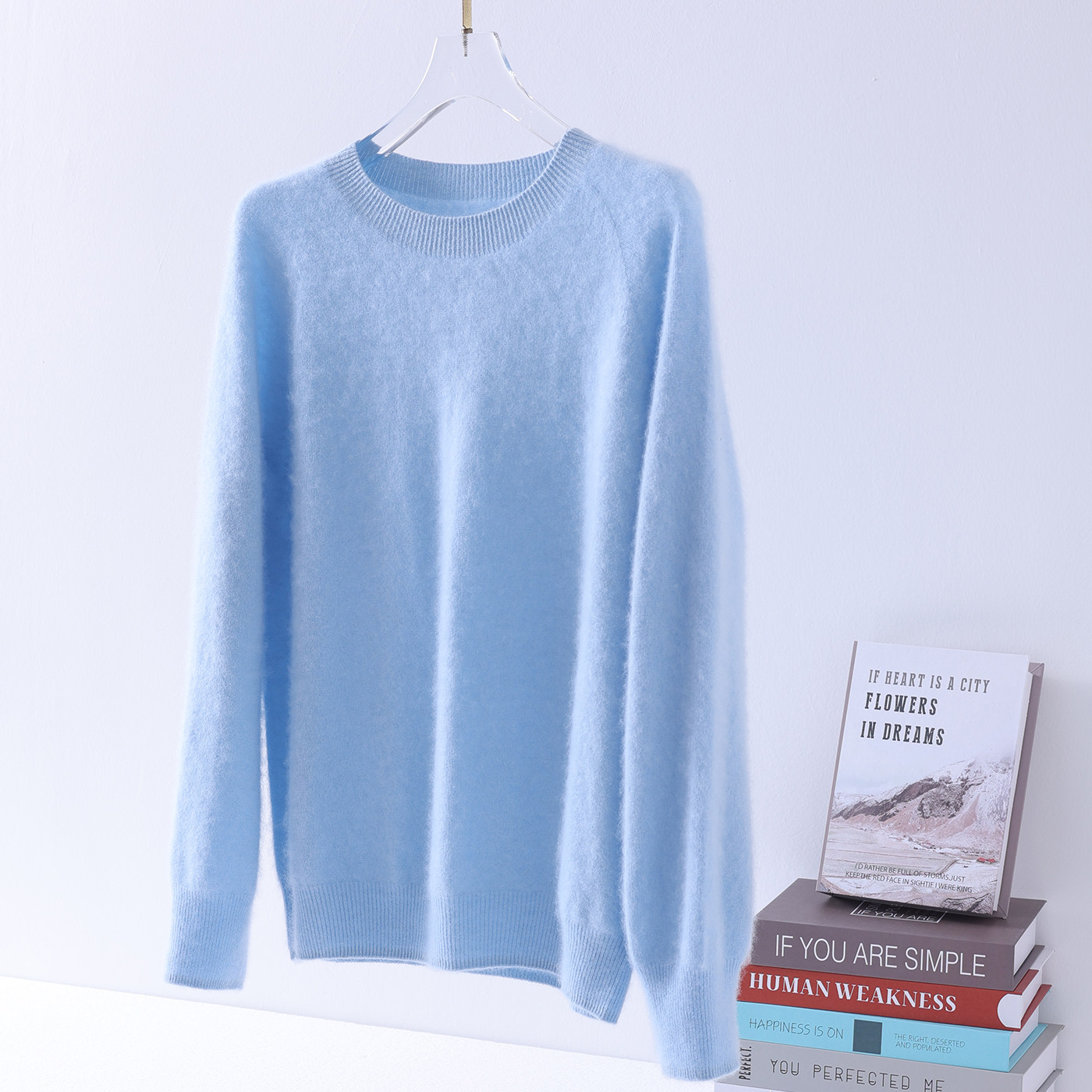 巨好看！无缝一体拉绒羊绒羊毛衫