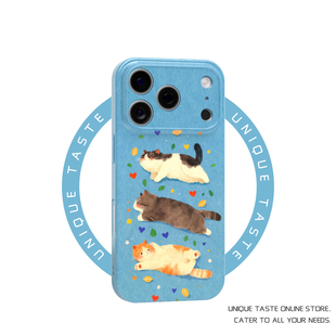 三喵萌趣适用iPhone17promax苹果16小米15可爱mate70华为p80nova荣耀400冬天12不撞壳手机壳11一加13红米vivo