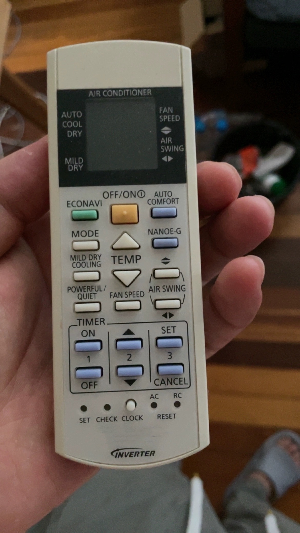 适用松下乐声樂信冷气机遥控器A75C3300 75C4185 CS-S24PKH 英文