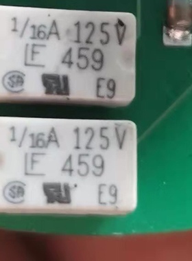 1/16A 125V LF459 0.62A 力特熔断保险丝 7.24 x 4.32mm