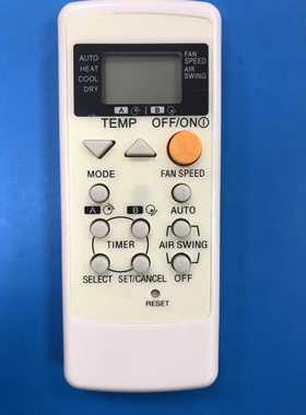 适用松下空调遥控器A75C2563 A75C2565 A75C2432全新通用英文版