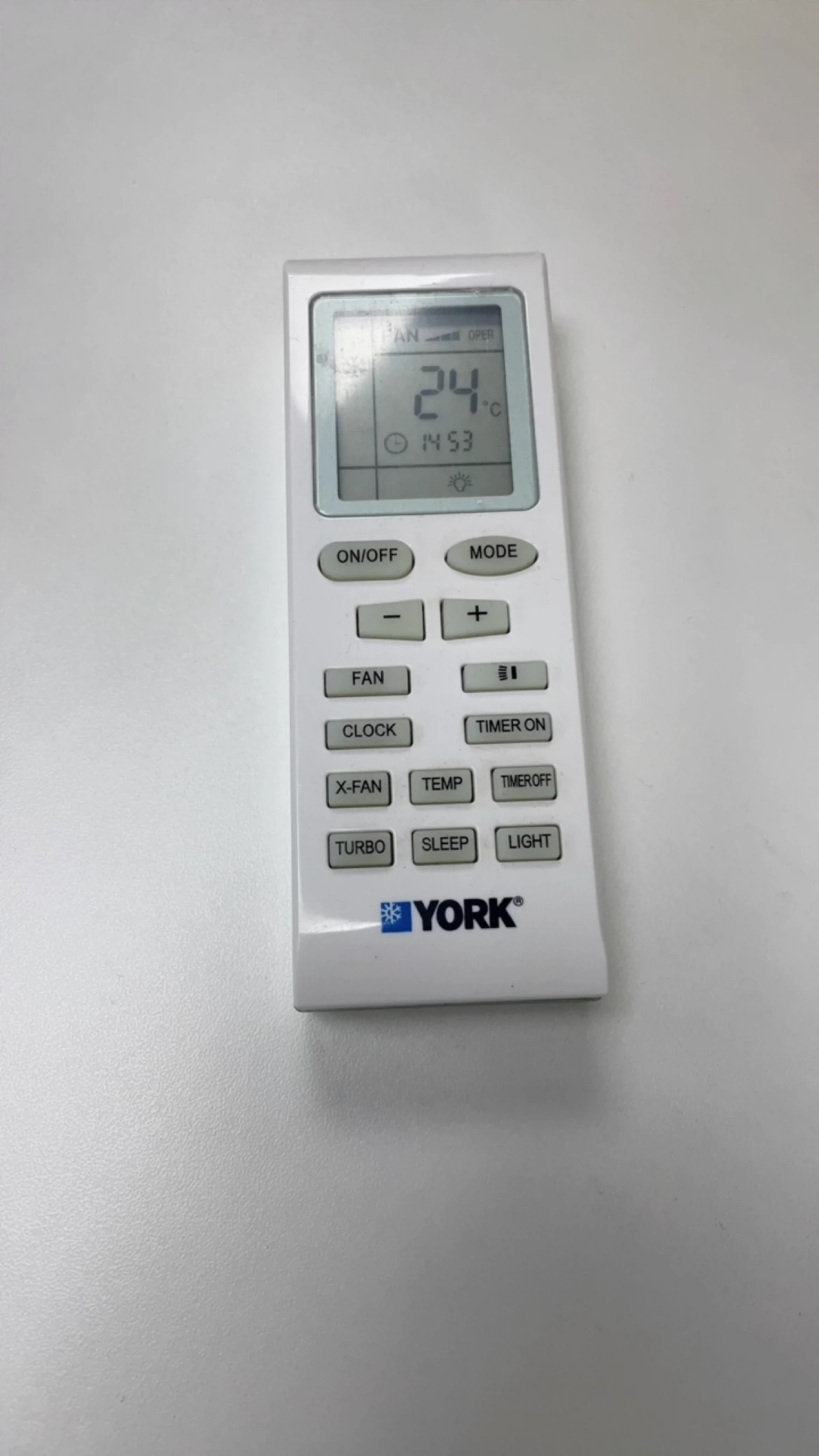 适用YORK约克空调遥控器 YB1F2 YB1FA 款式一样通用 全新英文版