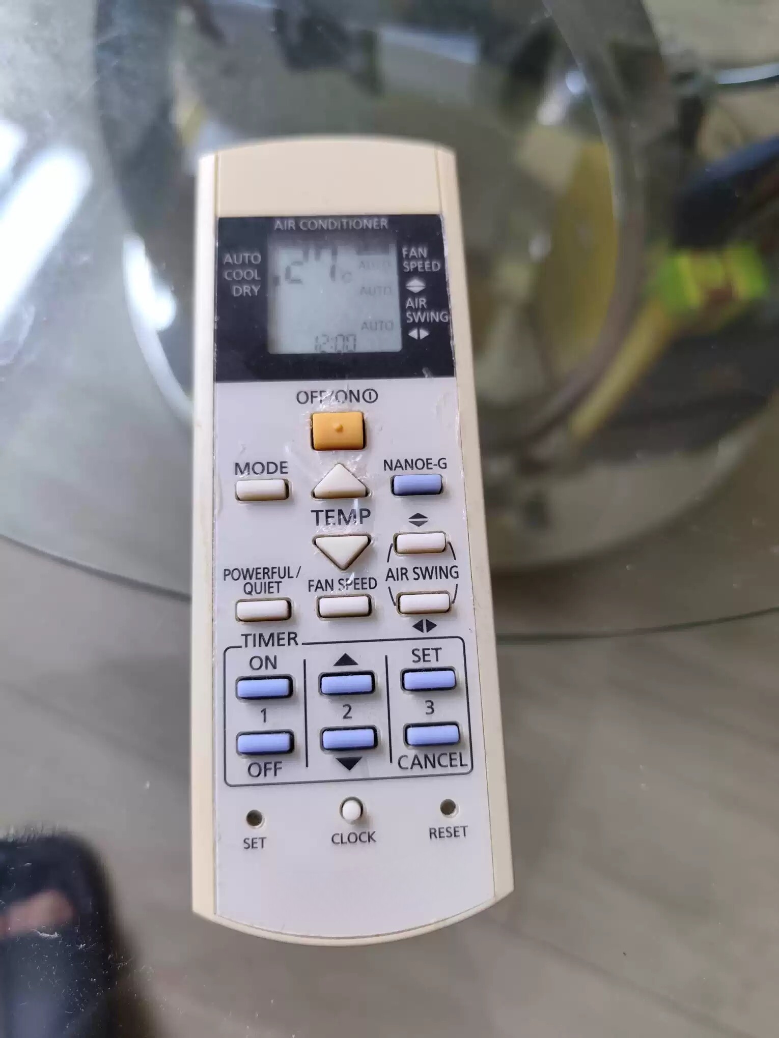 香港适用Panasonic松下空调遥控器 CS-V18RWA 4603 A75C3155英文