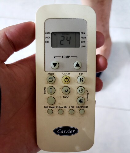 适用于开利空调遥控器Carrier RG56/BGEF-CA 英文版  全新通用