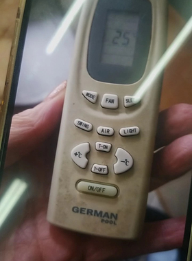 英文版适用于GERMAN POOL空调遥控器Y502K Y502E YAP0FB20 全新