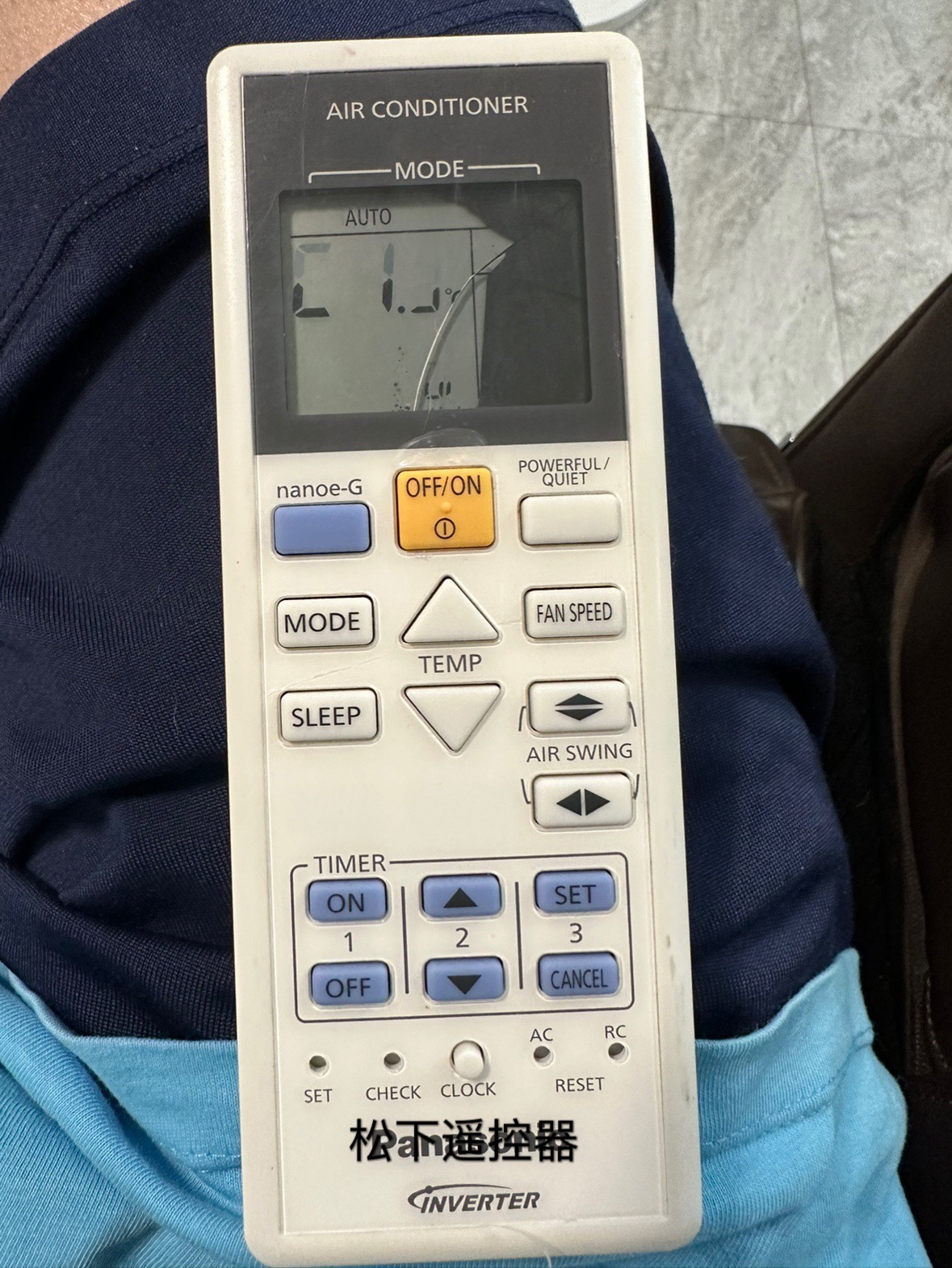 英文版 松下空调冷气机遥控器CS-RE9SKA RE12SKA RE18SKA RE24SKA