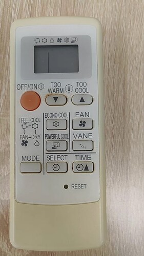 英文版适用三菱空调冷气机MS16C MH07A/MH12A/MP04B/MP08B遥控器