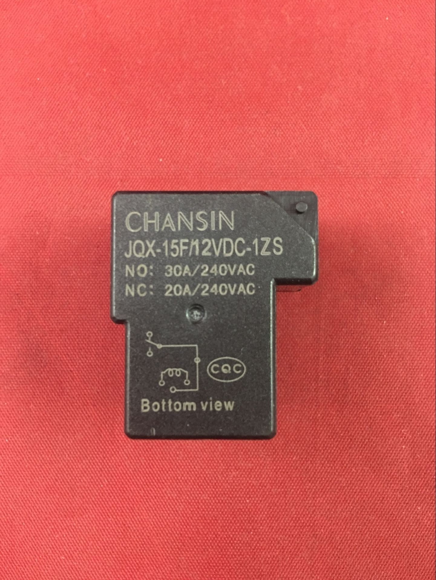 CHANSIN继电器JQX-15F/12VDC-1ZS 30A 可代 Q90F-1Z(T90)原装正品