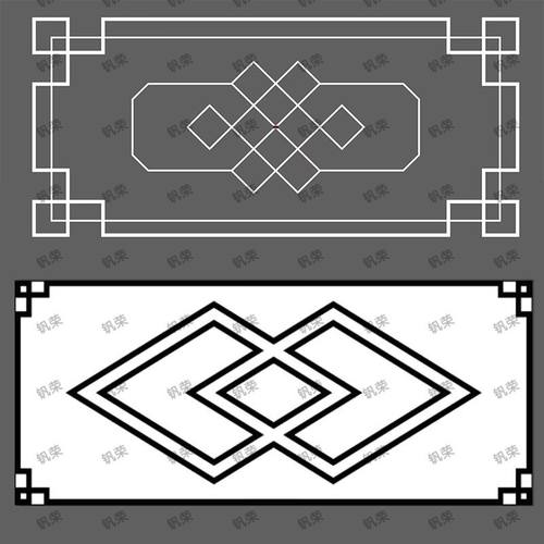 外墙真石漆水包砂网红造型分格美纹纸模具贴纸一次性喷漆贴纸图案