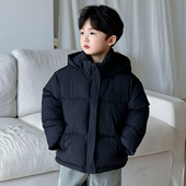棉袄韩版 儿童棉服冬装 宝宝拉链面包服保暖外套男女童连帽加厚短款