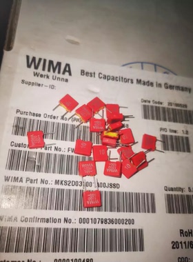 威马 WIMA MKS2 FKM2 1500PF 1.5nf 152/100v 全新薄膜电容器 p5